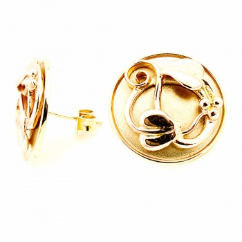 9ct gold 2-tone Clogau Stud Earrings